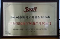 A4、2013中國(guó)房地產(chǎn)開發(fā)企業(yè)500強(qiáng)